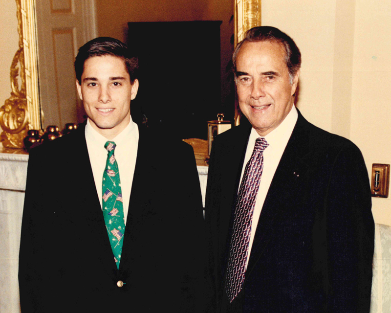 Gerald H. Clark, Esq.'s Internship in 1997 For United States Senator Bob Dole
